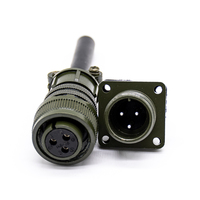 Ensemble de connecteurs compatibles MS3102A14S-7P MS3106A14S-7S MS3108A14S-7S 3 broches 14S-7 MS5015 Disposition MIL Alimentation industrielle