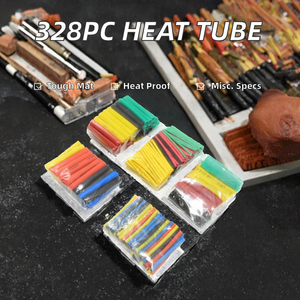 Juego de 328 Tubos Termocontraíbles de PE Ignífugo 2:1, Funda Aislante de Alta Temperatura para Cables, Tubo Termocontraíble 2:1 - Product Image 2