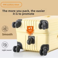 Valise de cabine unisexe grande capacité en ABS avec roues pivotantes, tailles 28/32 pouces, verrouillable, port USB, serrure à combinaison antivol