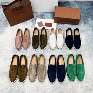 2024 High Quality Loafers Custom Logo Work Portable Spring Autumn Soft Sole Recycle Moccasins Woman Shoes Man Flat Shoes
