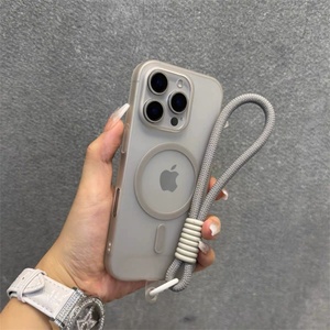 เคสโทรศัพท์บางสีพื้นสีดำด้านมีสีเทาบริสุทธิ์สำหรับ iPhone 16 PRO MAX เคสใสบางด้าน - Product Image 1