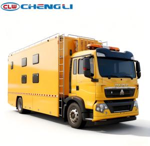 รถบรรทุกแคมป์ปิ้ง Sinotruk Howo 8 ที่นั่ง รุ่น Clw 4x2 บำรุงรักษาง่าย พร้อมเตียงพับได้ สำหรับการผจญภัยกลางแจ้งและการเดินทางบนถนน - Product Image 1