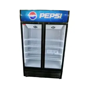 Low Price Pepsi Beverage Refrigerator With Glass Door For Beverage Display And Promotion Vertical Freezer