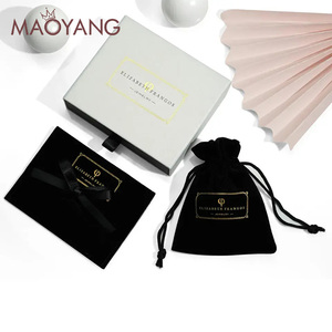 Tùy Chỉnh Trang Sức Bao Bì Hộp Cá Nhân Logo Đồ Trang Sức Ngăn Kéo Hộp Với Tấm Đồ Trang Sức Pouch - Product Image 3