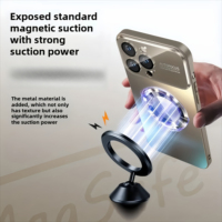Coque de téléphone en titane mat métallique pour iPhone 11 12 13 14 15 16 Series, charge sans fil magnétique, protection antichoc de l'objectif