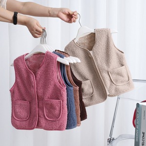 <span class=keywords><strong>Gilet</strong></span> en velours côtelé chaud uni à fermeture éclair style coréen pour enfants, collection Printemps-Automne-Hiver, vêtement d'extérieur pour garçons - Product Image 5