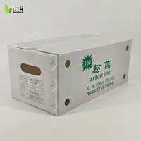 Emballage respirant et robuste de qualité alimentaire pour carton ondulé, imprimé UV, tailles personnalisées pour racine de Kudzu et légumes frais