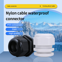 Vente en gros de presse-étoupes de type CNAOM M presse-étoupe en nylon joint en plastique connecteur IP68 M12 M16 M20 M22 M25 presse-étoupe