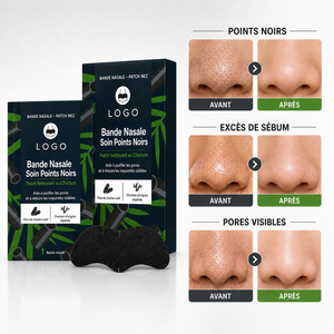 Tiras Nasales de Carbón de Bambú Natural para el Cuidado de la Piel, Control de Grasa, Eliminación de Puntos Negros, Venta Directa de Fábrica - Product Image 1