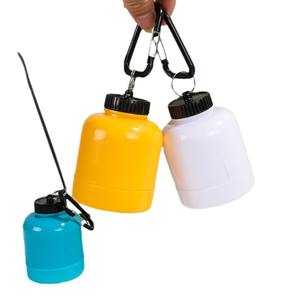 Tırmanma toka ile taşınabilir 200ml PVC <span class=keywords><strong>Protein</strong></span> konteyner anahtarlıklar özel Logo yapışkan etiket ek huni anahtarlık - Product Image 6