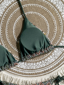 Nuevo estampado <span class=keywords><strong>de</strong></span> cebra Tie Neck Bikini Triangle Package Split Traje <span class=keywords><strong>de</strong></span> baño <span class=keywords><strong>de</strong></span> mujer Conjunto <span class=keywords><strong>de</strong></span> 2 piezas Sehe Fashion - Product Image 5