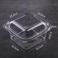 Bon marché Boîtes à gâteaux en plastique transparent pour aliments Boîtes d'emballage en plastique transparent pour desserts