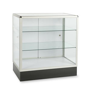 Vitrina de cristal con marco de aluminio de lujo moderno vitrinas con iluminación LED para reloj de joyería - Product Image 1