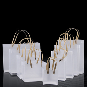 Pieghevole Più Forte Trasparente Logo Personalizzato Pacchetto di Plastica Con Manico IN PVC <span class=keywords><strong>Nido</strong></span> Chiaro Shopping Bag - Product Image 6