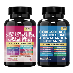 Offre Spéciale Combo : Capsules de Magnésium pour Adultes avec L-Théanine, Ashwagandha et Myo-Inositol – Soutien Immunitaire Tout-en-un – Lot de 60 Capsules - Product Image 1
