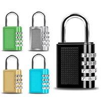 Logo personnalisé 4 chiffres réinitialisable combinaison cadenas école salle de sport clôture armoire tiroir étui bagage-polyvalent serrure de porte