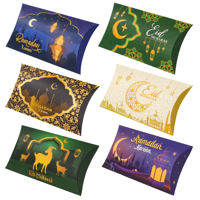 Eid Mubarak Islamic Muslim Hadj Hajj Umrah Kaaba Candy Box Eid Mubarak Ramadan Decorations Ramadan Kareem Candy Boxes