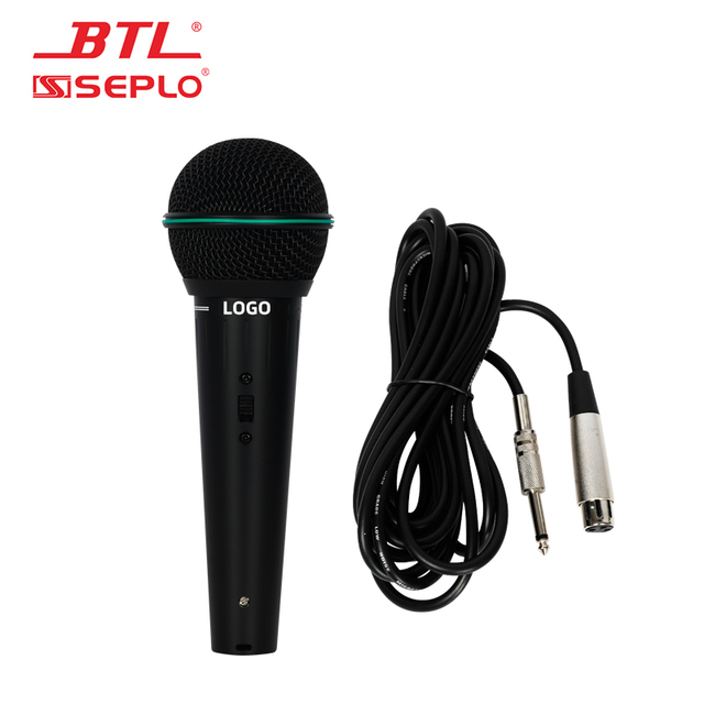 Professional Wired Microphone Handed Karaoke Speech Conference Communication Metal Dynamic Portable Mic for Singing