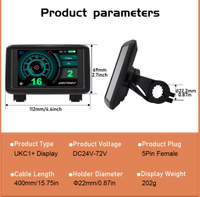 Écran LCD pour Vélo Électrique, Protocole 2, Autres Pièces de Vélo Électrique, Affichage Couleur TFT UKC1 UKC1+ 36V-72V (Modèles SW900, SW966)