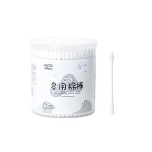 Hisopos de Algodón de Doble Extremo LMLTOP A672, Herramientas Multiusos Premium para Maquillaje y Cuidado de la Piel, Punta Redonda, Capa Única - Product Image 3