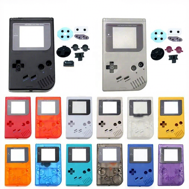 Replacement Full Housing Shell Case for Gameboy GB with Screen Lens Buttons in Multiple Colors