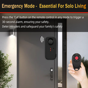 Khẩn Cấp Sử Dụng Lớn Còi Báo Động Và Ánh Sáng Cửa Tín Hiệu Báo Động Không Thấm Nước IP66 Với Cảm Biến Từ Tính Điều Khiển Từ Xa Chống Trộm Chuông Cửa - Product Image 5