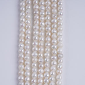 โปรโมชั่นสำหรับไข่มุกน้ำจืดทรงบาร็อคขนาดเล็ก 3-4 มม. รูตรง แบบสองด้าน สีขาวธรรมชาติอ่อน สำหรับทำเครื่องประดับ DIY - Product Image 2