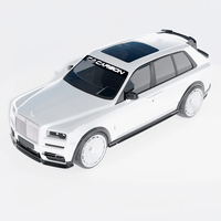 Kit carrosserie en fibre de carbone sèche Omcar pour Rolls Royce Cullinan 2018-2019, séparateur de pare-chocs avant avec garantie d'un an