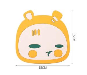 رسوم متحركة رائجة لطيف نمط قواعد أكواب من البلاستيك المطبخ الجدول حصيرة سيليكون منقوشة حصيرة تحديد الموقع - Product Image 5