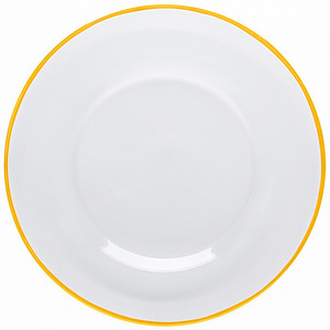 OEM/ODM Custom Luxury Clear Glass Charger <strong>Plates</strong> Transparent with Gold Rim Heat Resistant-for Party - Product Image 5