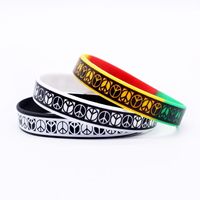 Bracelet en Silicone Palestine Personnalisé Prix de Gros, Bracelet Élastique en Caoutchouc, Création Gratuite