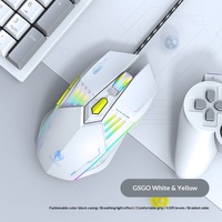 T-WOLF G560 Mouse Gaming Enam Tombol USB Berkabel dengan Lampu Latar Biru Gaya Mecha E-Sports Ramah Lingkungan Sepenuhnya