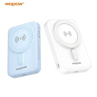Banque d'alimentation sans fil magnétique avec support, batterie 10000mAh compatible avec iPhone 15 Pro Max 14 13 12