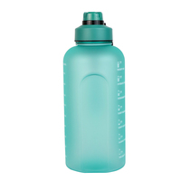 Bouteille d'eau sport Big Mouth 74 oz, 2,2 l, bouteille d'eau d'un demi-gallon avec marqueur de temps, bouteille à boire en PETG en gros