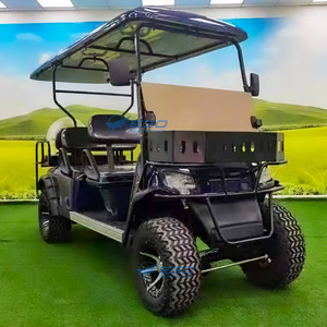 Voiture de golf électrique 6 places personnalisable de haute qualité avec structure en acier et homologation routière pour le tourisme - Product Image 2