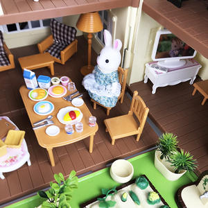 Meilleure Vente 2025 Ensemble de Mini-Meubles Famille de la Forêt <span class=keywords><strong>Maison</strong></span> de Poupée Jouet de Rôle pour Enfants Jouets d'Imitation Mini Salon Mini <span class=keywords><strong>Maison</strong></span> de Poupée - Product Image 2