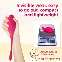 Ferngesteuerter Vibrator für App-Steuerung Kabelloser Fernbedienungs-Vibrator für Frauen Tragbares Flirt-Vibrator SM-Spielzeug Leiser Elektrischer Vibrator