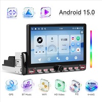 Layar Sentuh Mobil 7 Inch Single Din Model Piano Key Universal dengan Carplay, Bluetooth, Navigasi, dan Kamera Mundur