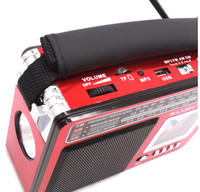 Usine Waxiba X-Bass Portable Moyenne Onde Courte Horloge À Quartz Lecteur Mp3 Lampe De Poche Rechargeable Fm Am Sw 3 Bande Radio Avec Usb