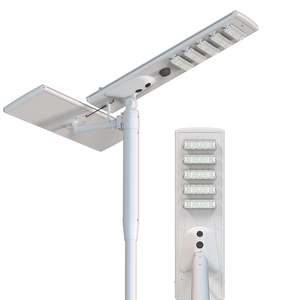 Lampadaire solaire double en aluminium pour extérieur, LED IP65, caméra CCTV 2MP, détecteur de mouvement FL-YTH-DGN1-5(4G), lampadaires solaires. FL-YTH- - Product Image 2