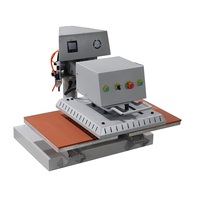 Presse à chaud pneumatique semi-automatique CY CY-C à double station pour impression de t-shirts, 40x60cm, avec tête pivotante, 110V/220V