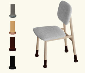 Housse de <span class=keywords><strong>protection</strong></span> pour pieds de <span class=keywords><strong>chaise</strong></span> en tricot avec bordure en feutre, résistante à l'usure, insonorisante, épaisse, antidérapante pour meubles - Product Image 2