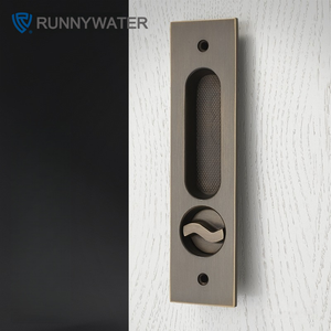 Juego de Cerradura para Puerta Corredera de Latón Macizo en Oferta, Cerraduras y Manijas de Oro Real Antiguo para Puertas de Madera - Product Image 5