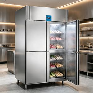 Refrigerador Industrial Comercial para Hoteles, con Enfriamiento por Aire, Pantalla Digital, Mecánico, de Cuatro Puertas, Vertical, de Una Sola Temperatura - Product Image 3