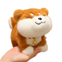 Peluche chiot mignonne, quatre races de chiens, six couleurs de bandanas, décor cerise, tissu doux et moelleux, mini poupée de 20 cm, cadeau adorable pour les enfants