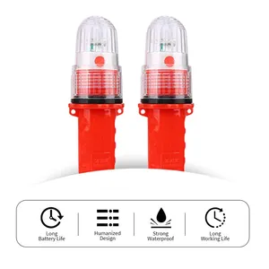 Luz de pesca submarina de led, luz estroboscópica para pesca submarina, torpedo, rede de pesca, leve para atração e pesca 3v