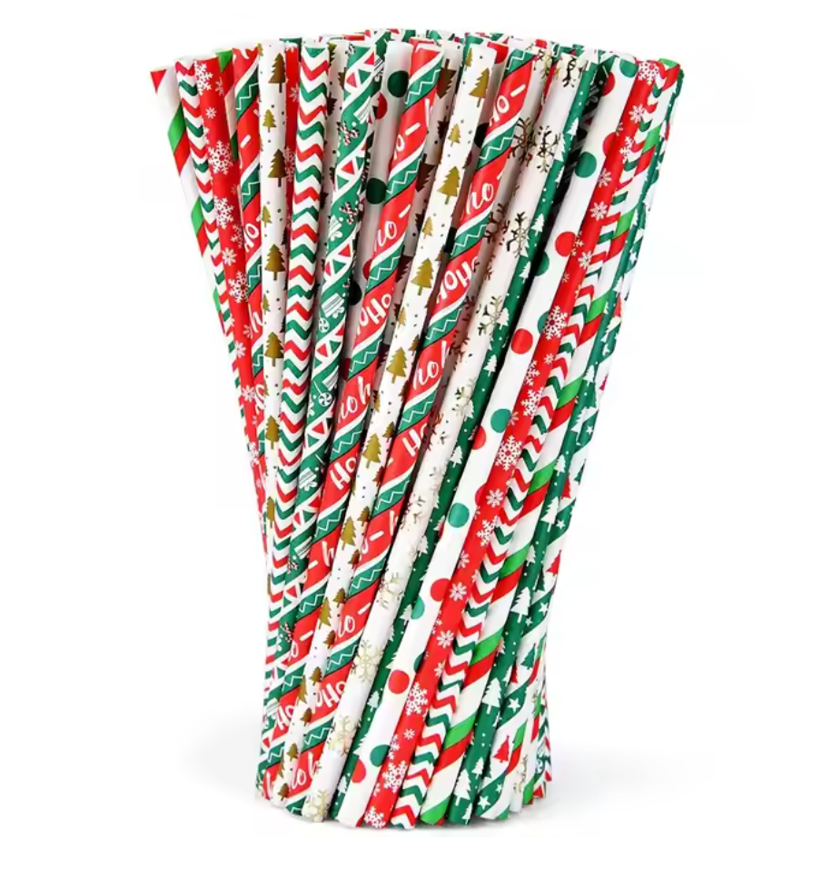 OEM Custom Eco-friendly Disposable High Quality Kraft Paper Drinking Straws Wholesale