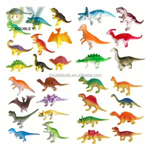 Mainan Dinosaurus Anak, Ornamen Hewan Kecil Statis Plastik Solid