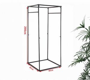 תאי הלבשה מודרניים יוקרתיים בהתאמה אישית, עצמאיים, ממתכת, לחנויות בגדים, עם וילונות ותצוגות עכשוויות. - Product Image 5