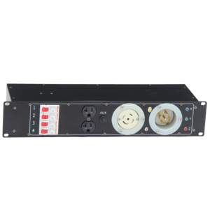 Fabbrica 20A US Edison Rack di distribuzione scatola con L21-30 Twistlock 3 fase di potenza In & Output materiale In alluminio Distro - Product Image 3